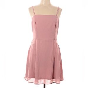 Women's Spaghetti Strap Cocktail Dress in Blush